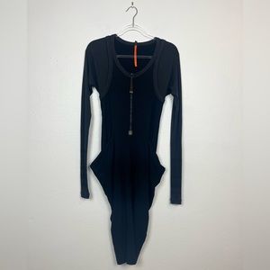 Cop. Copine Lagenlook Long Sleeve Slouch Pocket Dress